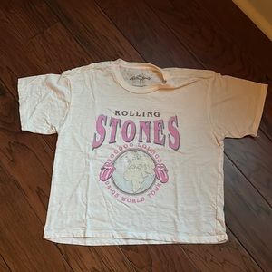 Rolling Stones cropped tee